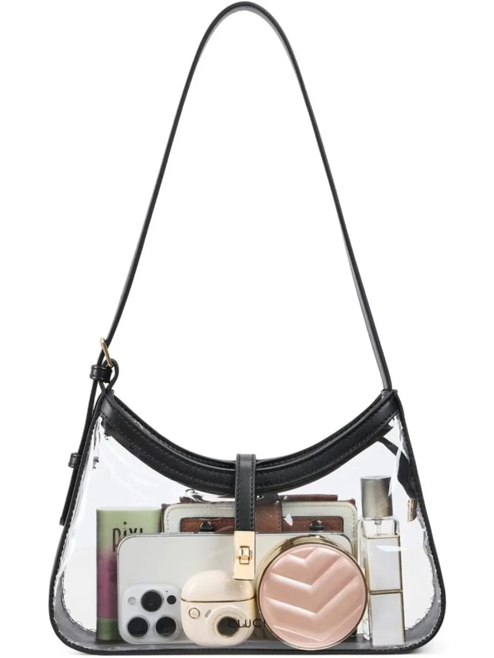 Stylish Vegan Leather Hobo Shoulder Bag for Women, Adjustable Crossbody Purse